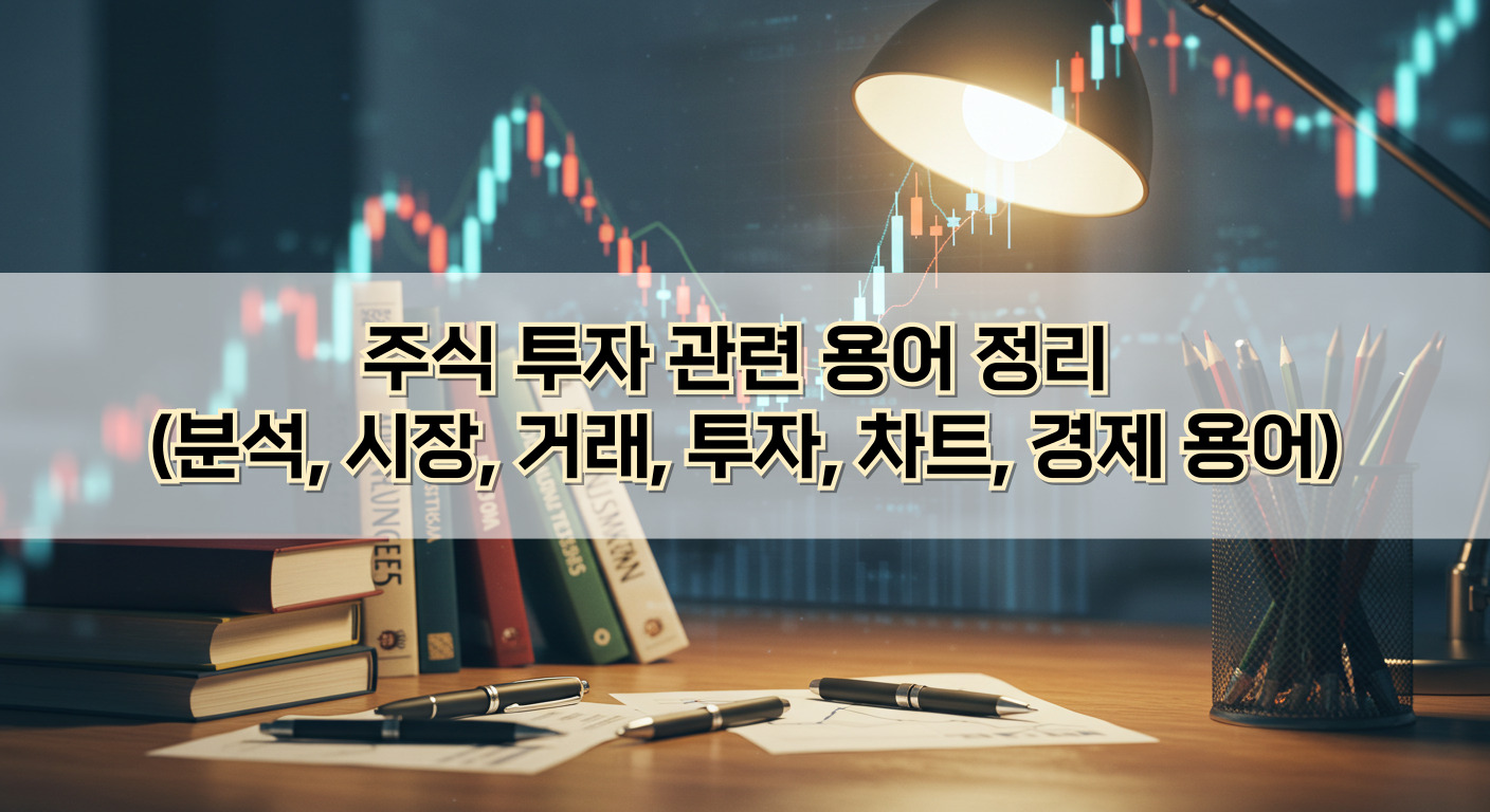 주식 투자 관련 용어 정리 (분석, 시장, 거래, 투자, 차트, 경제 용어)