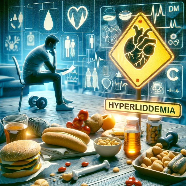 고지혈증 경고 이미지