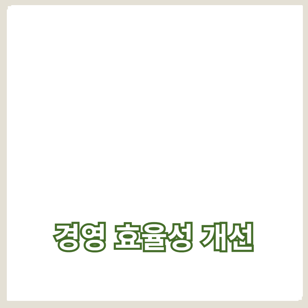 비용 절감과 기술 도입을 통한 경영 효율성 개선의 혁신적인 전략