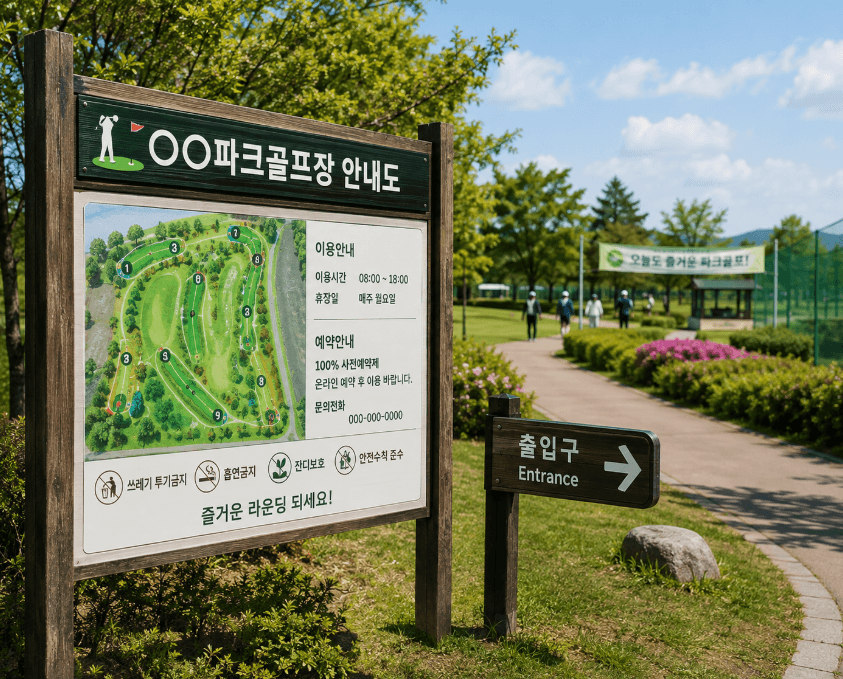 충북 충청북도 도립파크골프장(내수읍) 예약 방법과 이용요금 총정리