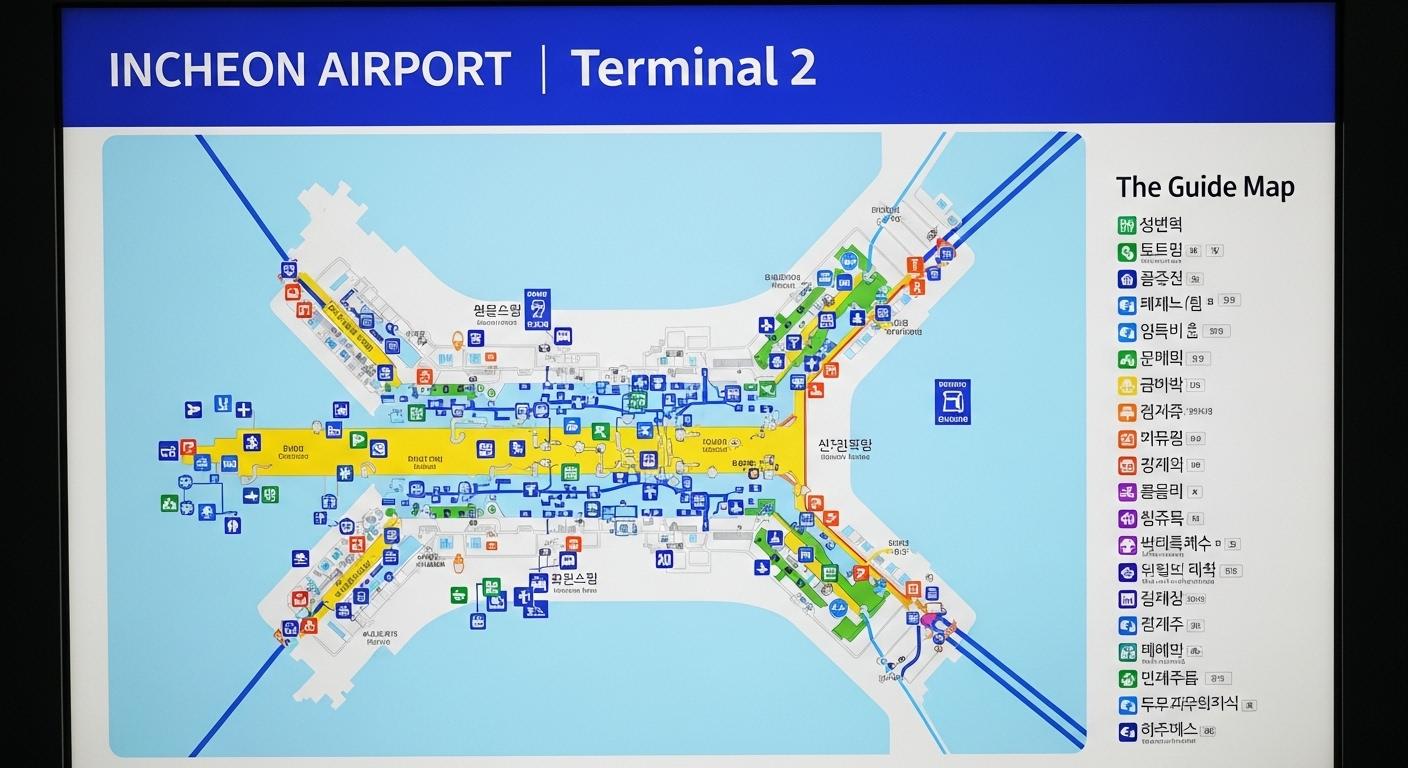 인천공항 제2여객터미널 안내도