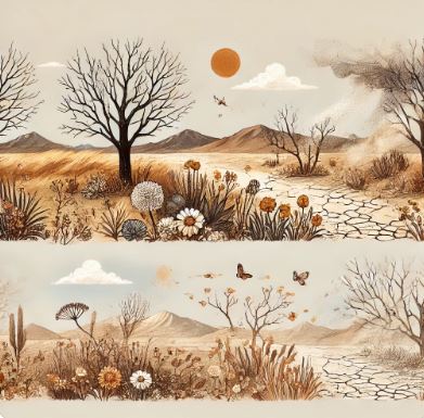 건조한 봄 날씨 관련 그림