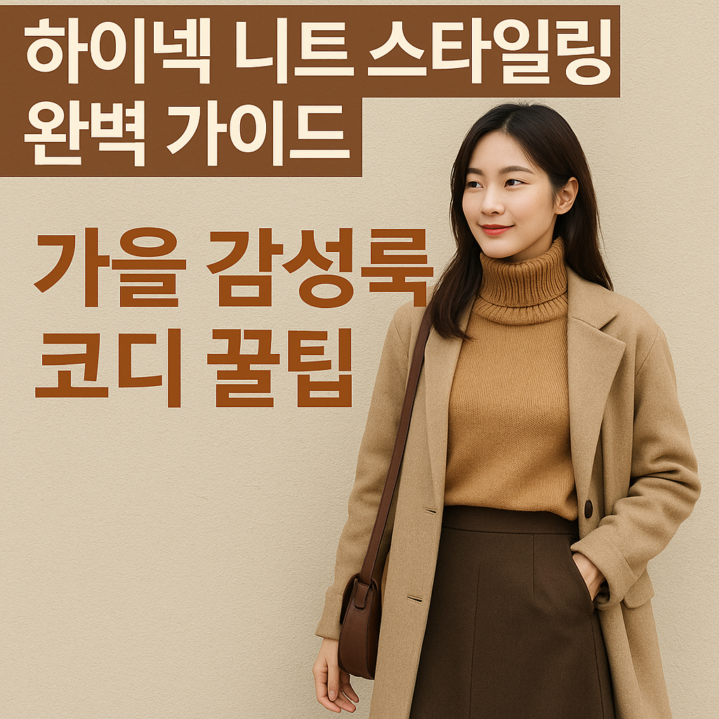 하이넥 니트 스타일링