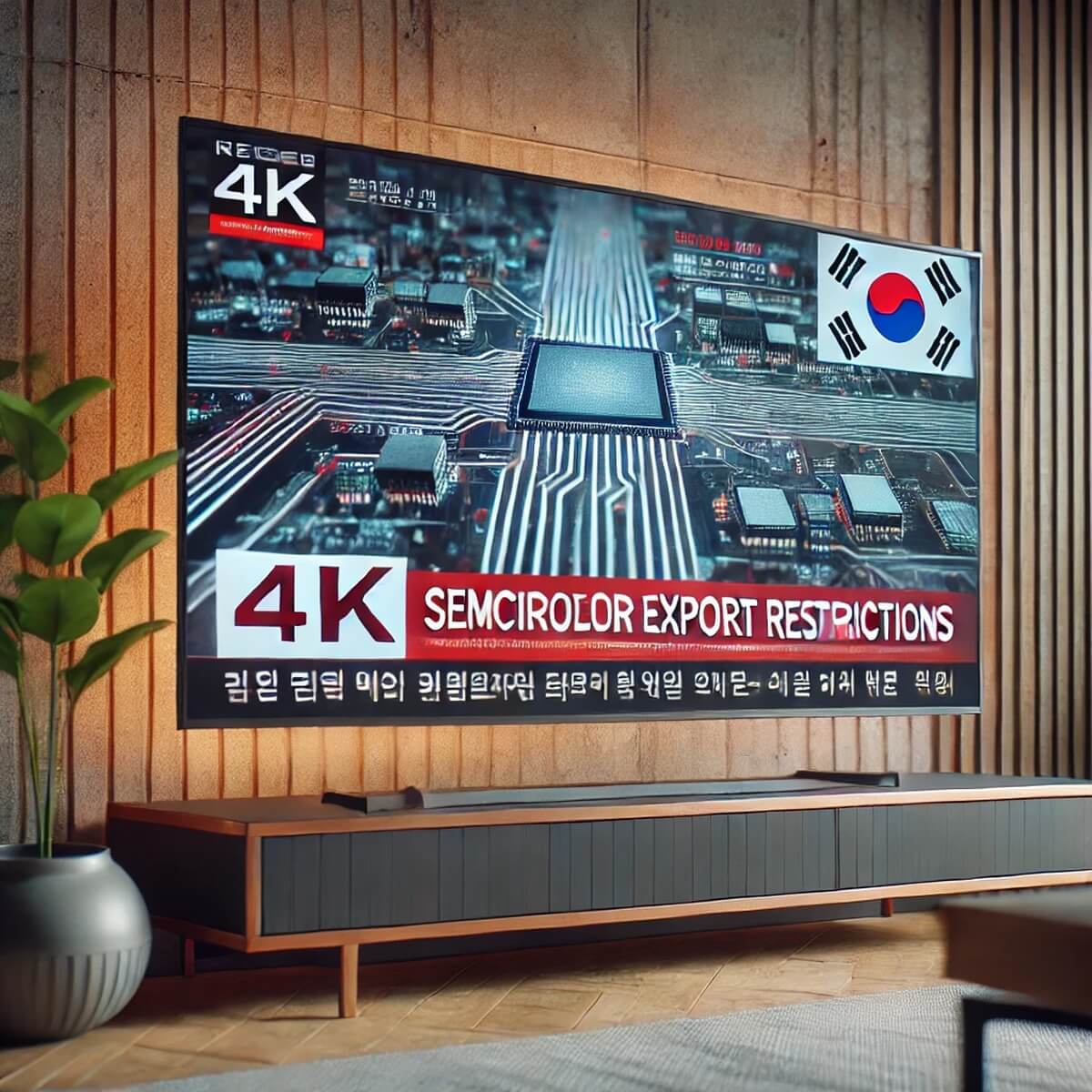 반도체 수출 제한 관련 뉴스 클립 스크린샷