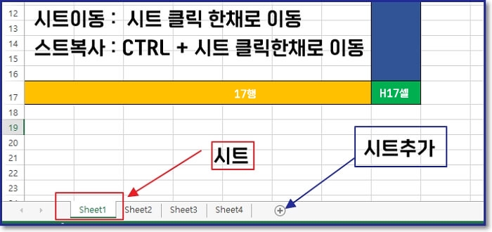 엑셀-셀-행-열-시트-수식입력줄-도구모음
