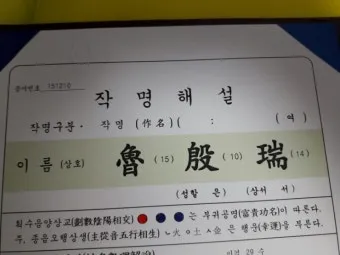 이름 한자 서 다양한 예시와 의미_13