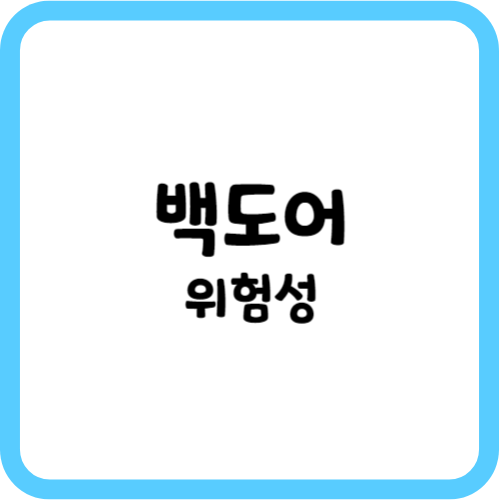 백도어의 위험성