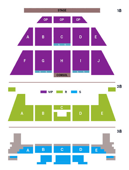 YB콘서트 안산 좌석배치도