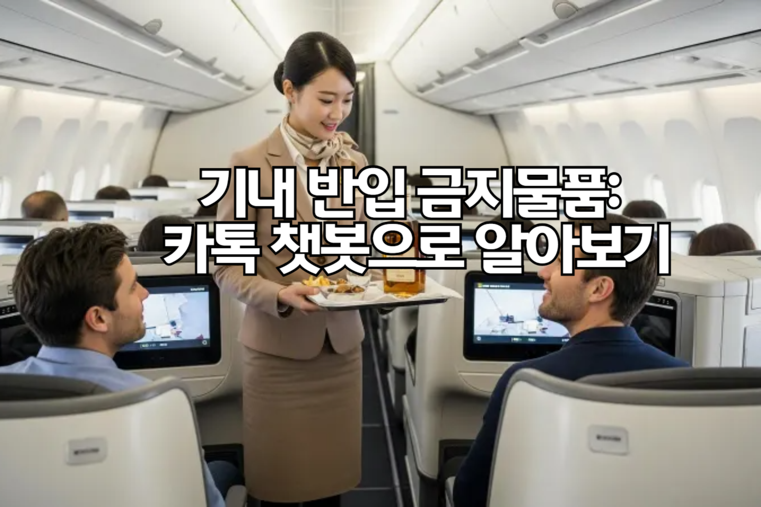 기내 반입 금지물품: 카톡 챗봇으로 알아보기