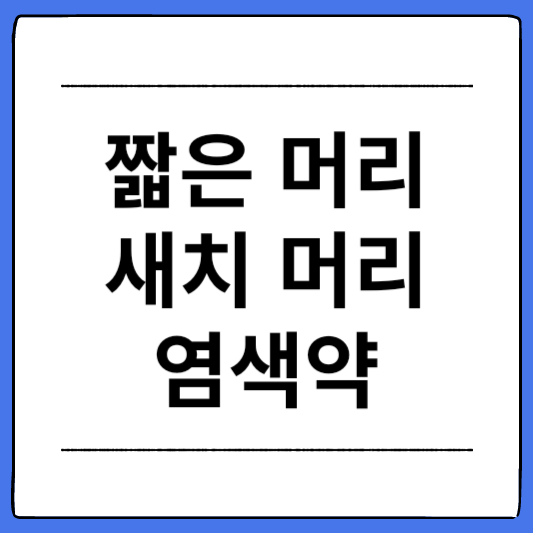 짧은-머리-새치-머리-염색약