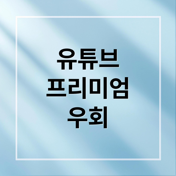 유튜브 프리미엄 우회, 2025년 최신 가이드