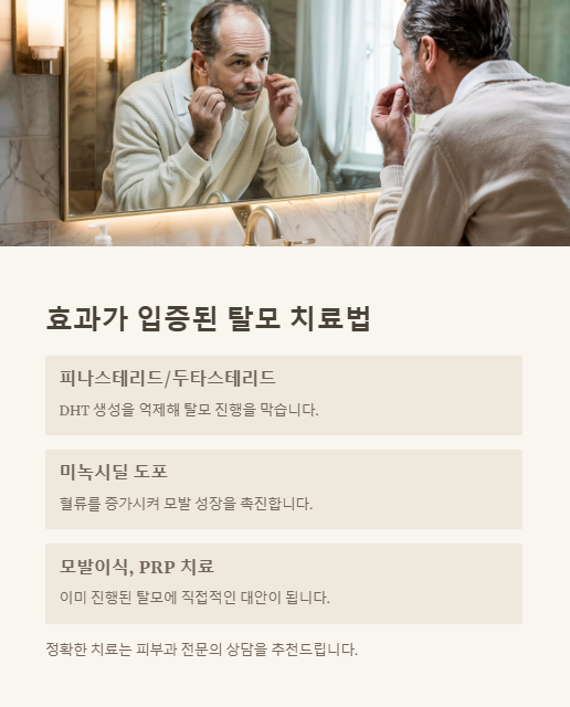 효과가 입증된 탈모 치료법