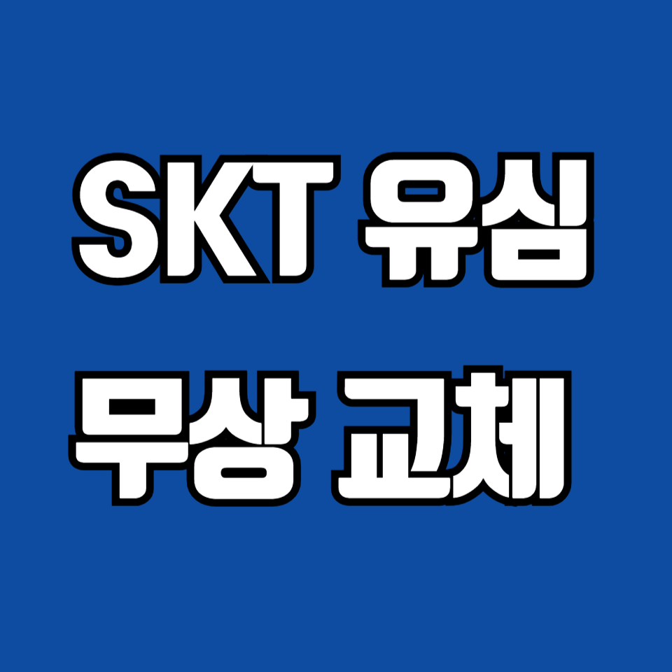 SKT 유심무상교체 완벽 가이드