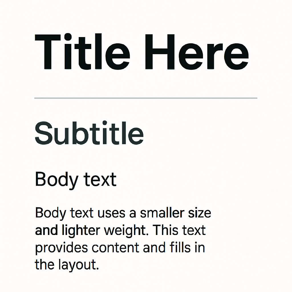 레이아웃과 위계질서 보여주는 이미지