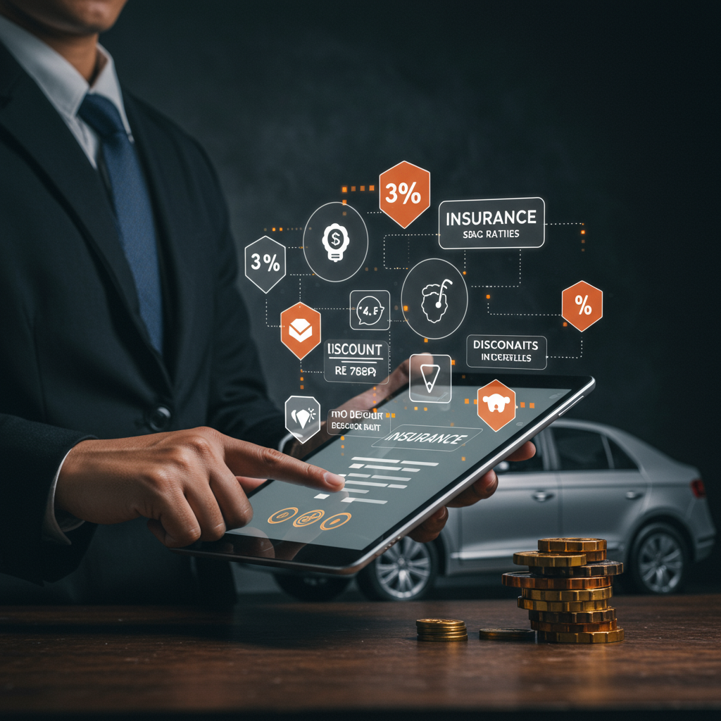 여러 자동차보험사를 비교하여 나에게 맞는 상품을 선택하는 모습