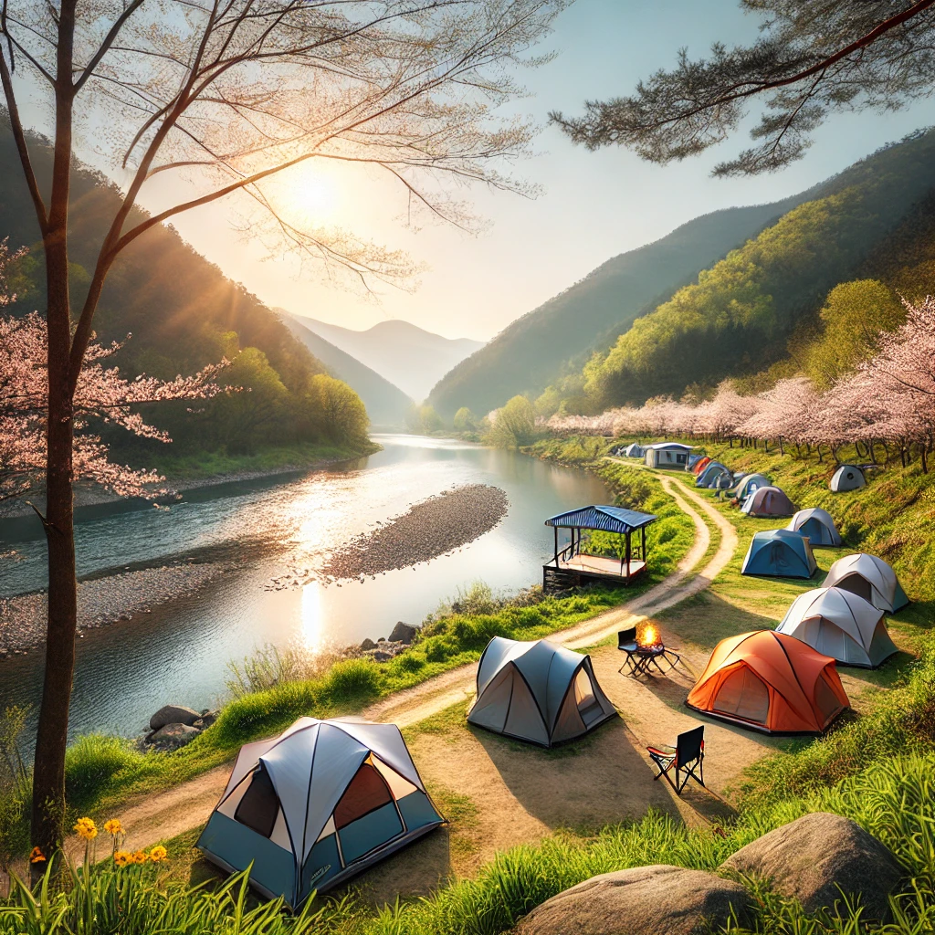 가평 자라섬 오토캠핑장 - 북한강을 바라보며 물멍을 즐길 수 있는 캠핑장, 넓은 잔디 사이트