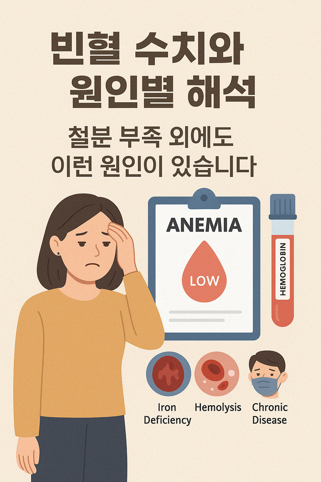 빈혈 수치와 원인별 해석 ❘ 철분 부족 외에도 이런 원인이 있습니다.