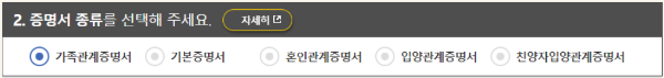 가족관계증명서 인터넷발급 완벽총정리 설명표