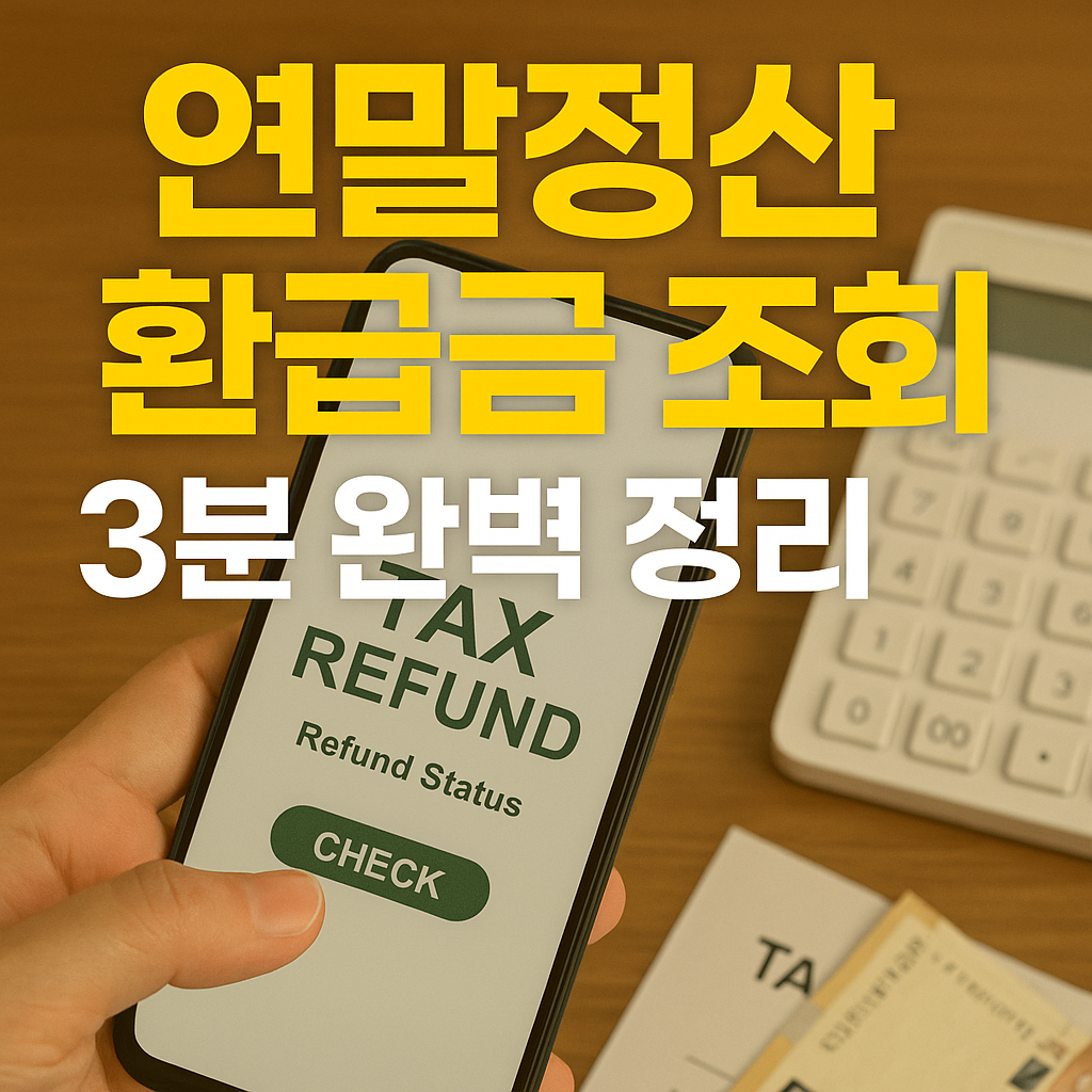 연말정산 환급금 조회 3분 완벽 정리