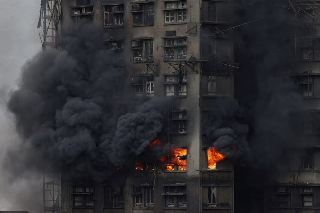 홍콩 아파트 화재