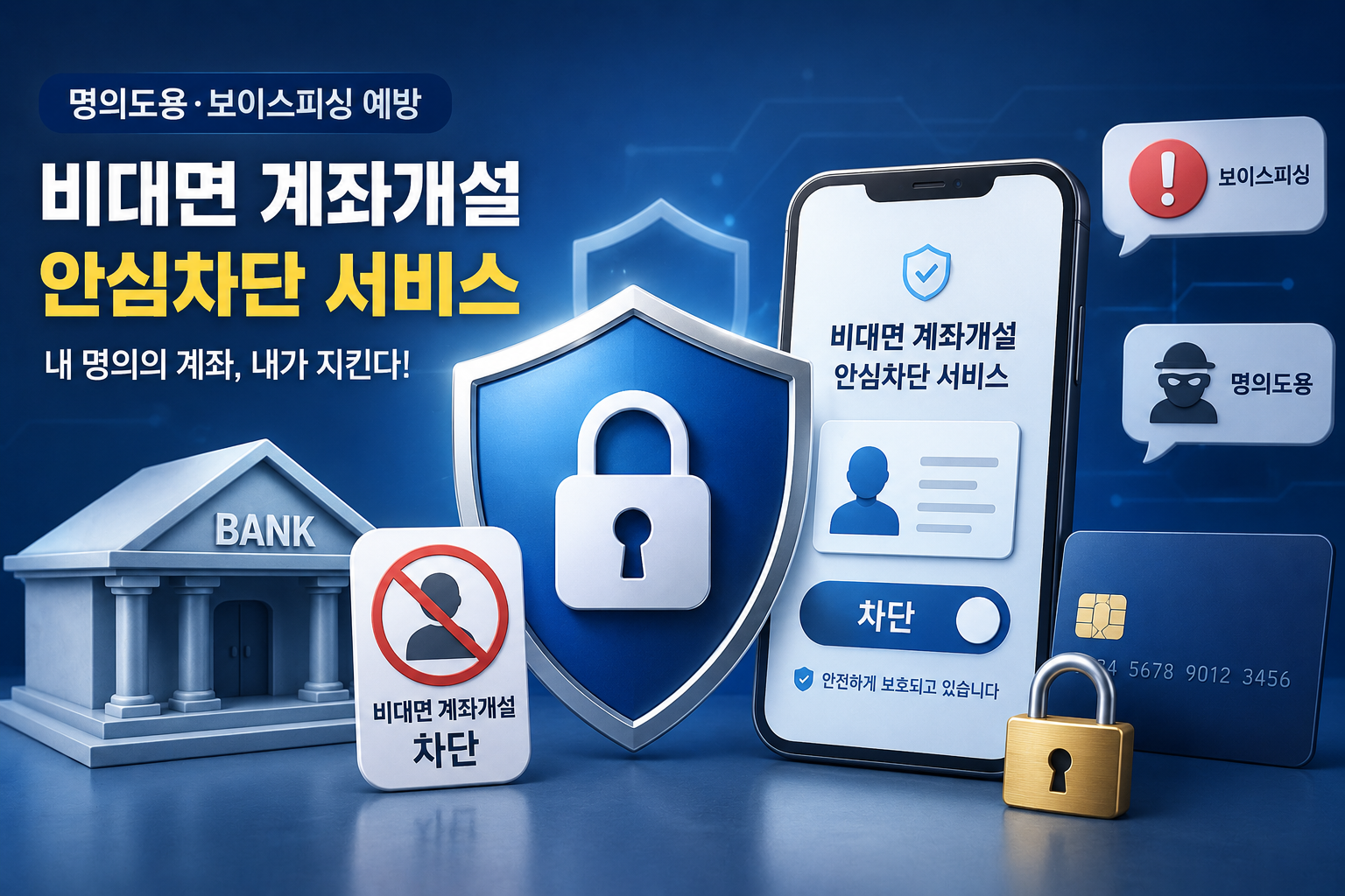 비대면 계좌개설 안심차단 서비스