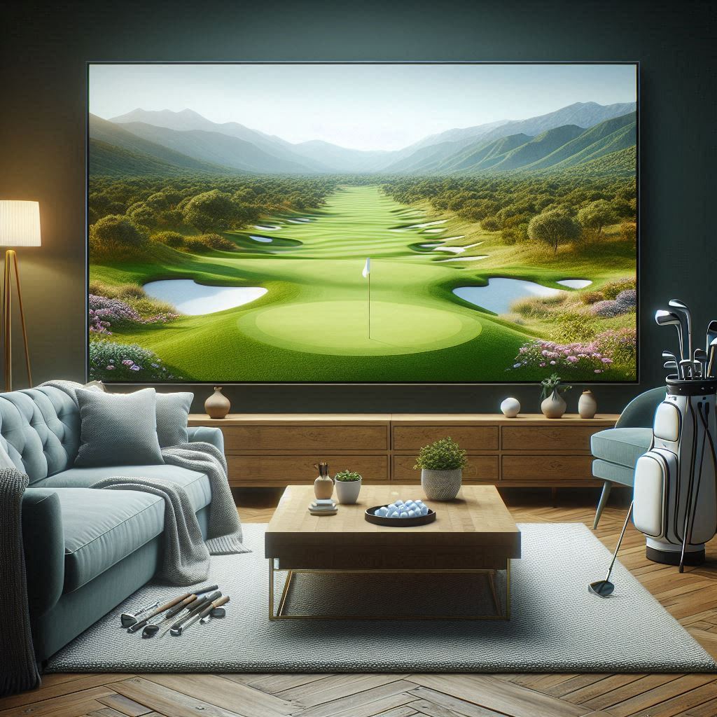 스크린골프장 배경