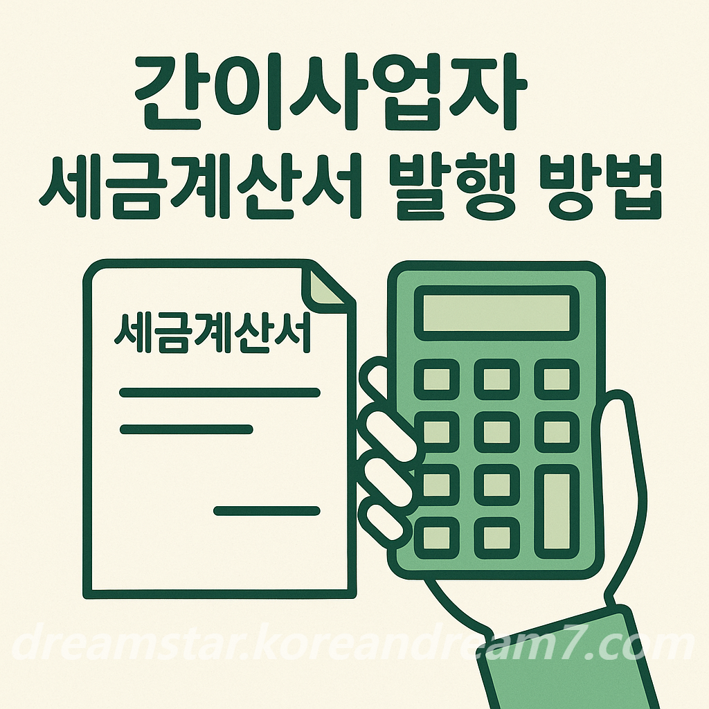 간이사업자를 위한 세금계산서 발행 방법 완벽 가이드