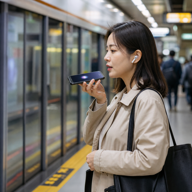 구글제미나이 상황을 확인하는 한국인 실사 이미지 3