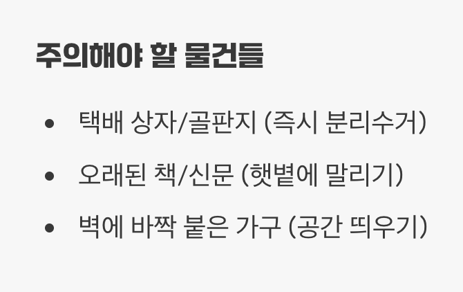 숨어있는 서식지까지 완벽 제거