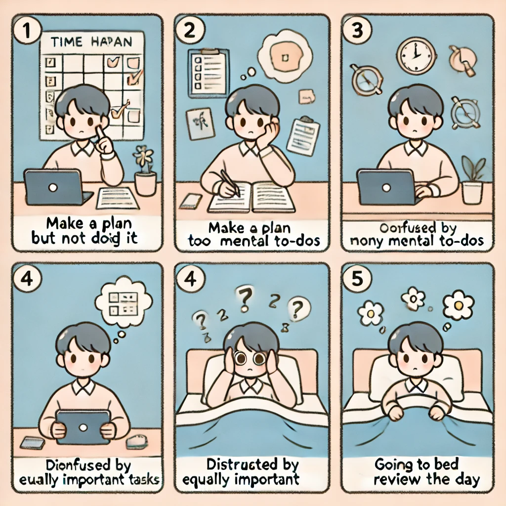 시간 관리를 실패하는 5가지 문제점