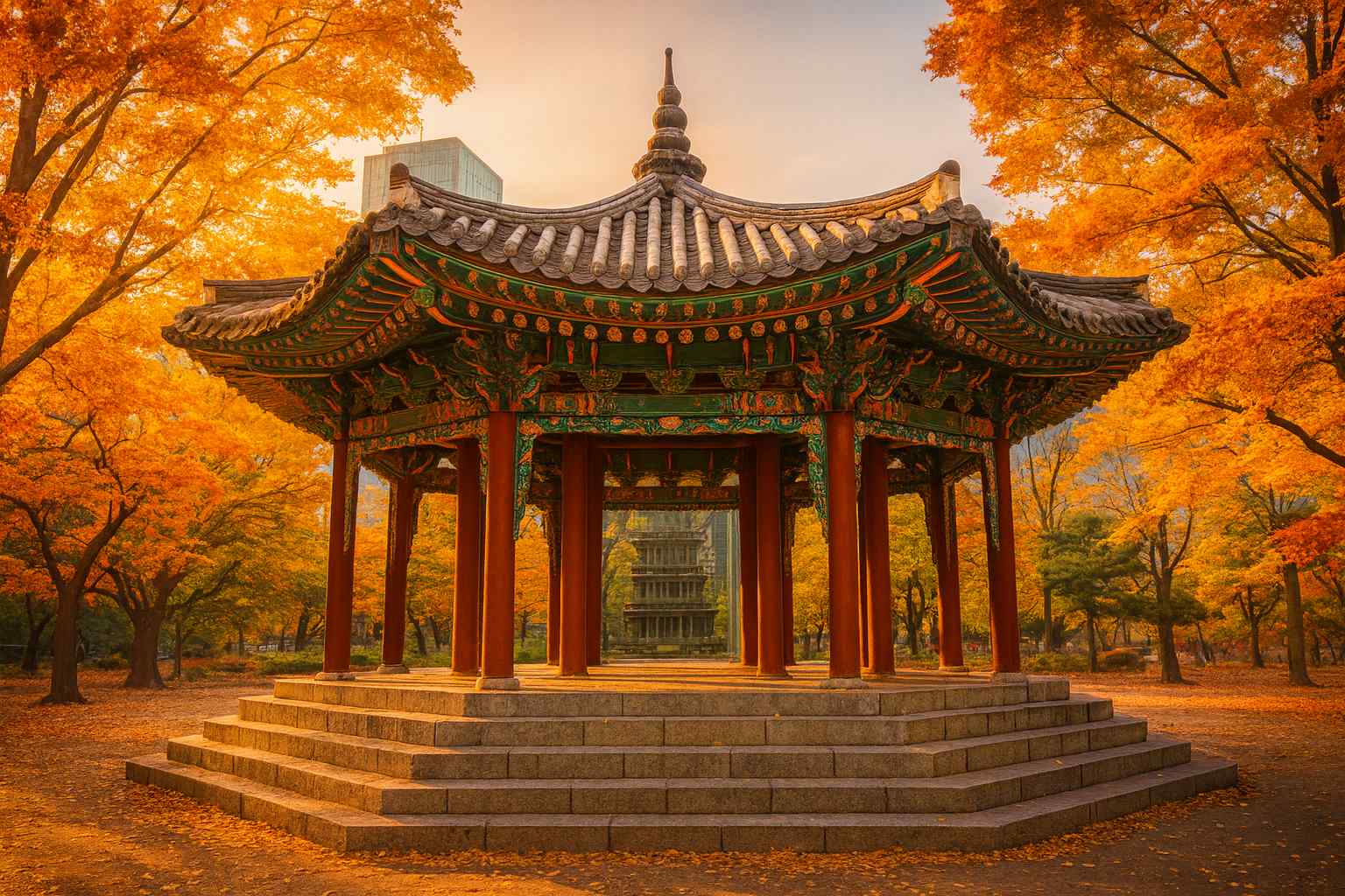 탑골공원과 3.1운동 기념탑 -평화적 만세운동의 발상지