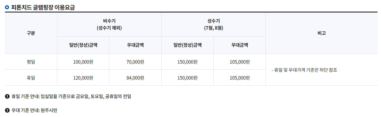 이용요금 안내