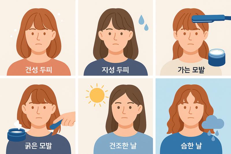 앞머리 고정이 안 되는 날