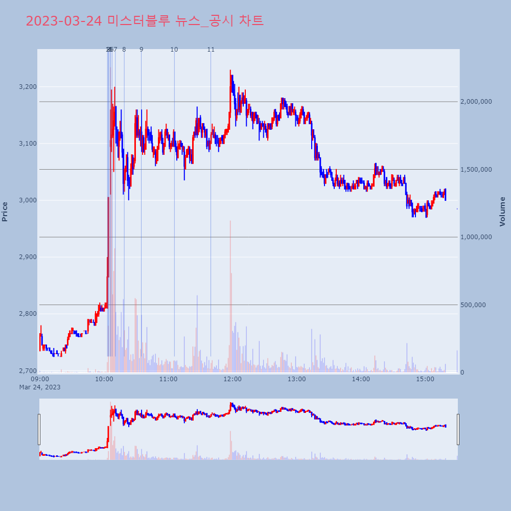 미스터블루_뉴스공시차트