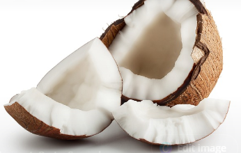 분할된 코코넛