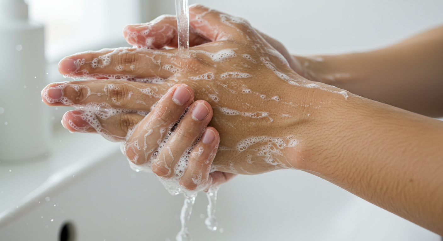 예방을 위해 손을 자주 씻고, 눈 비비지 마세요