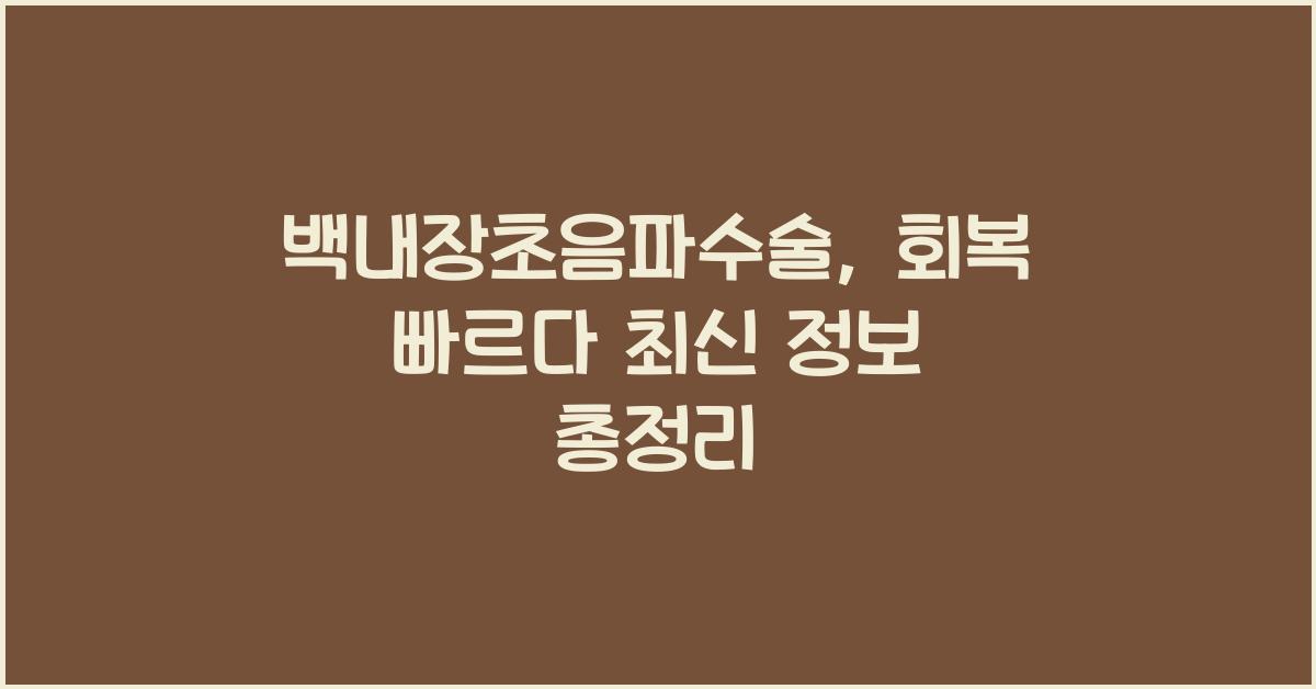 백내장초음파수술