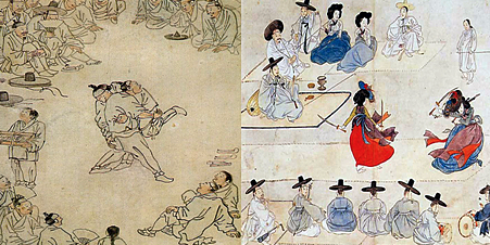 김홍도와 신윤복 관련 사진