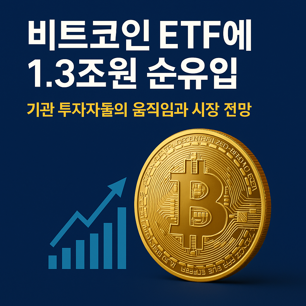 비트코인 ETF에 1.3조원 순유입&hellip;기관 투자자들의 움직임과 시장 전망