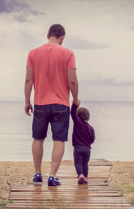 아빠와 딸의 모습