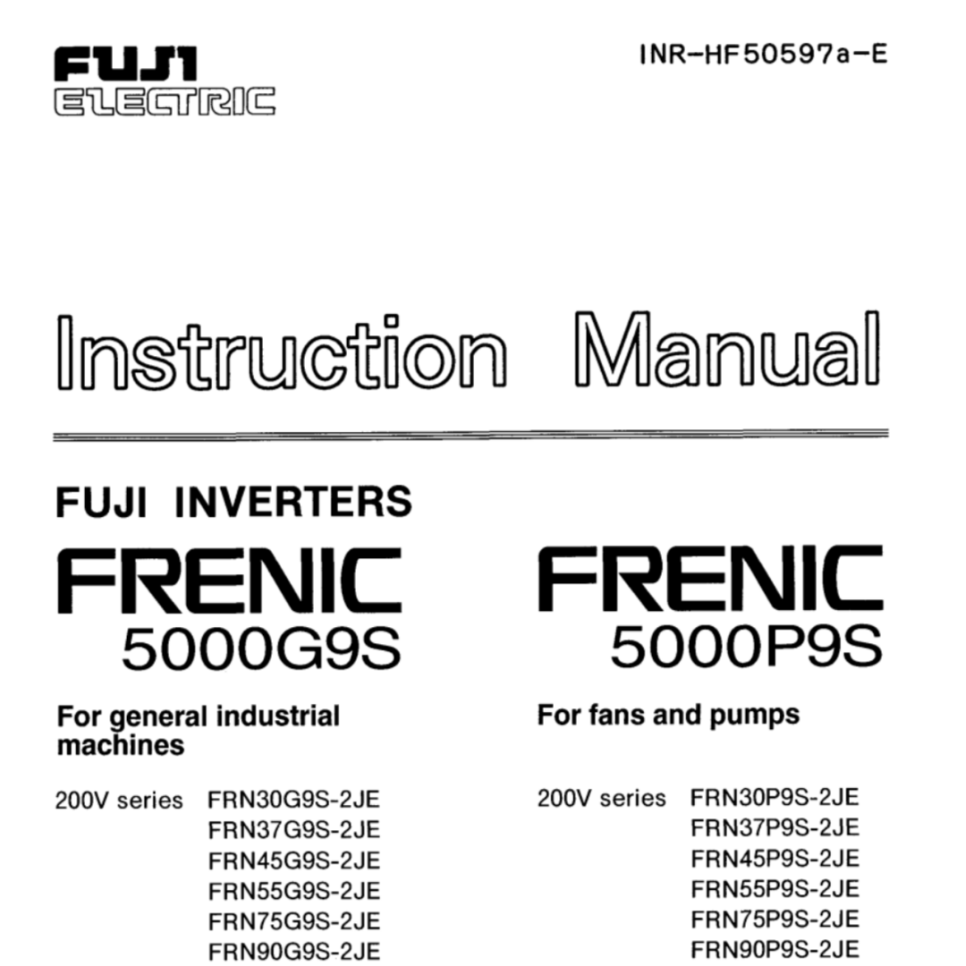 후지(Fuji) 인버터 FRN55G9S-2 [증상] 수리 전