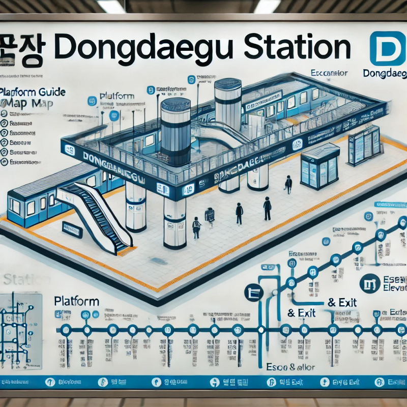 동대구역 승강장 안내도
