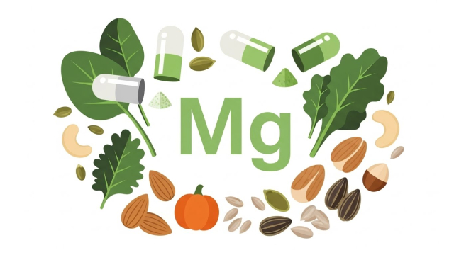 마그네슘 효능 음식과영양제 개념