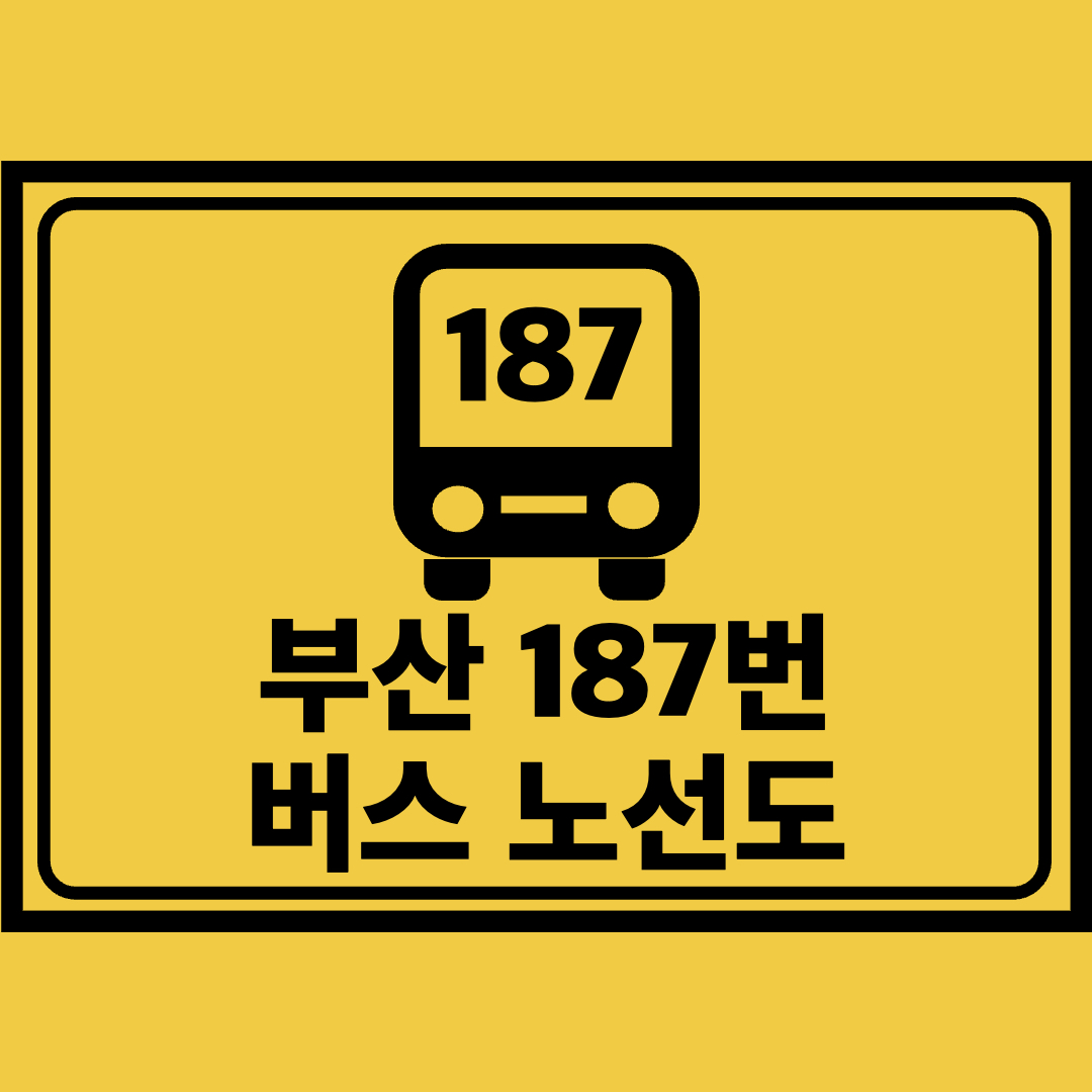 부산187번버스노선도