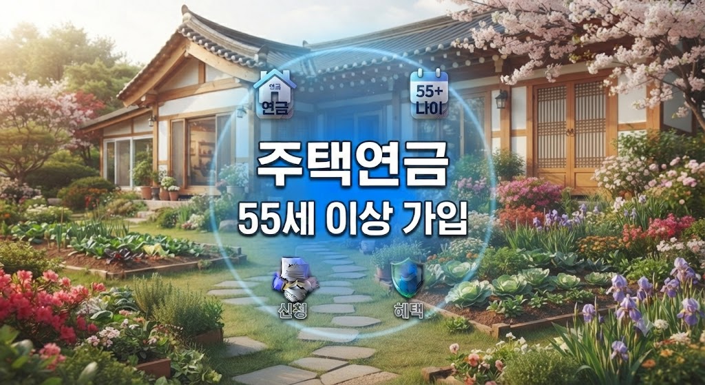 55세 이상 전원주택에 살고 있는 부부가 주택연금 신청
