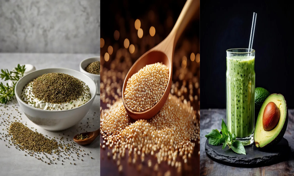 슈퍼푸드3가지 퀴노아, 치아씨드, 아보카도