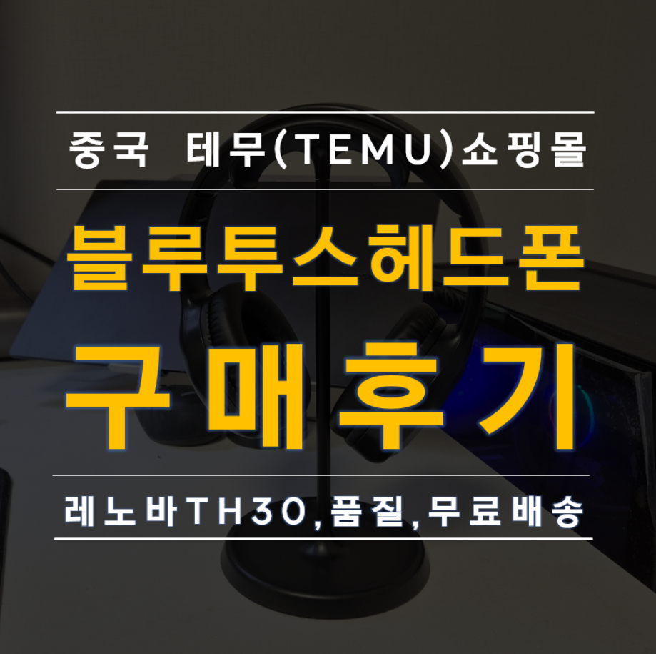 중국 테무(TEMU)쇼핑몰 블루투스 헤드폰 구매 후기