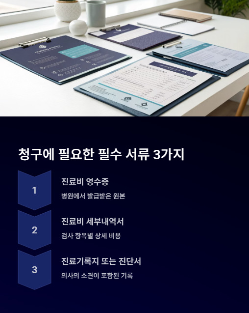 청구에 필요한 서류