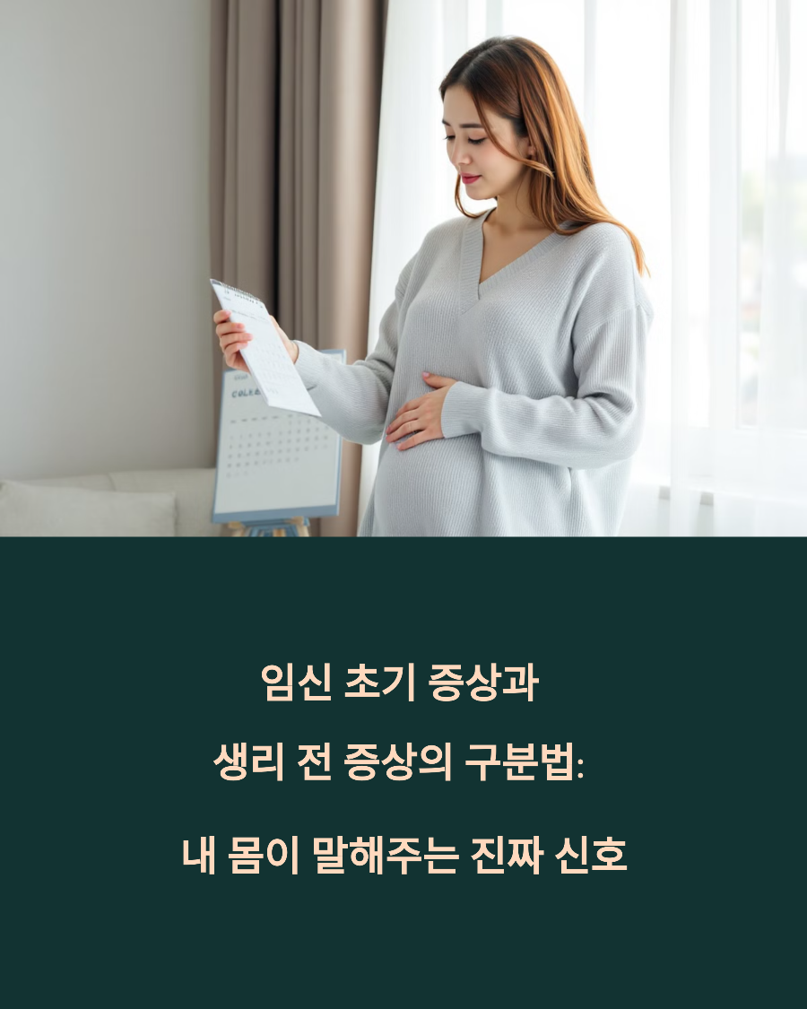 임신 초기 증상과 생리 전 증상의 구분법 내 몸이 말해주는 진짜 신호
