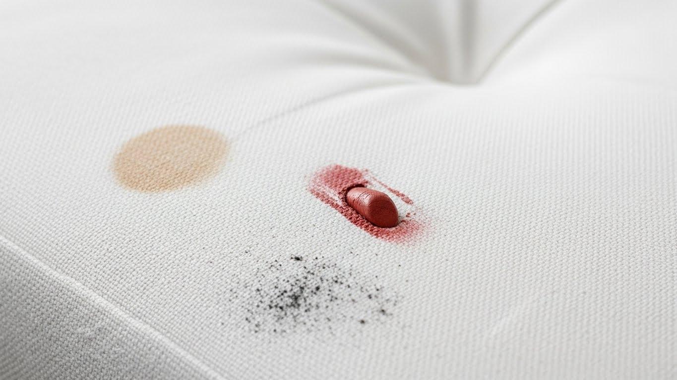 패딩 화장품 묻은것